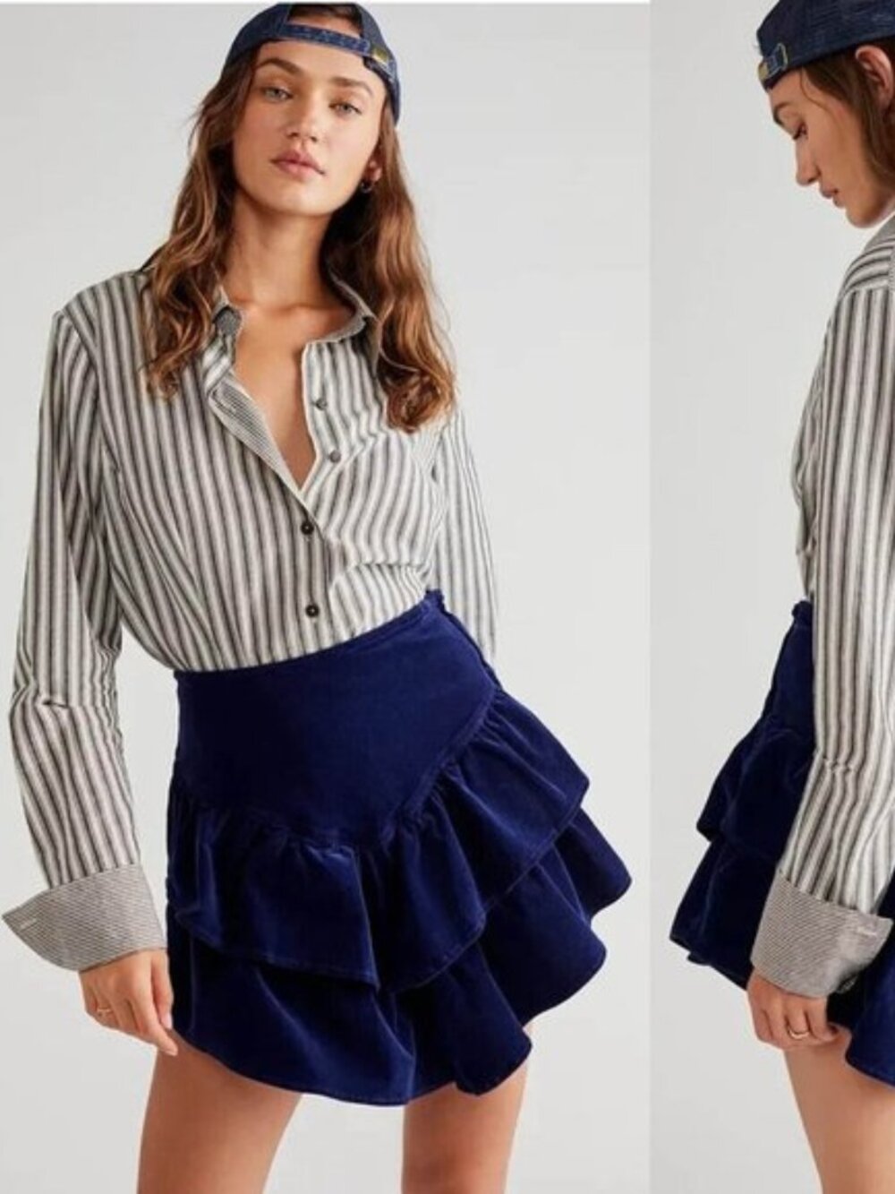 MOTHER Denim The Ruffle Mini Skirt- Size 31 NWT